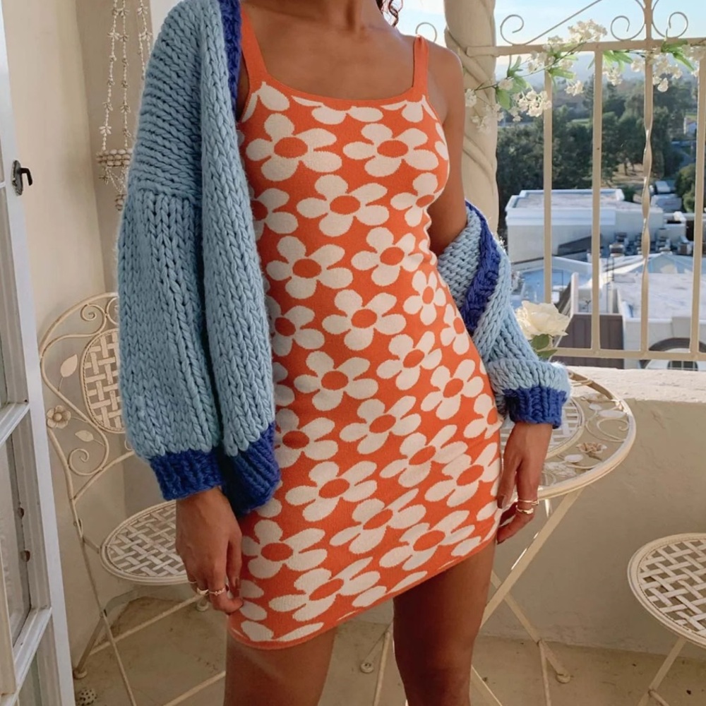 Princess Poly Knit Retro Mini Dress S/M